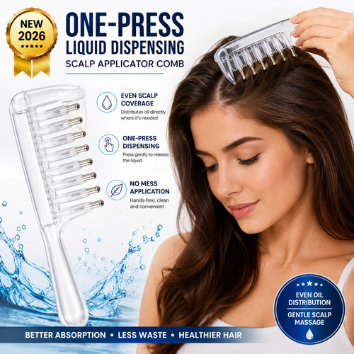 Scalp oil applicator comb - oil,