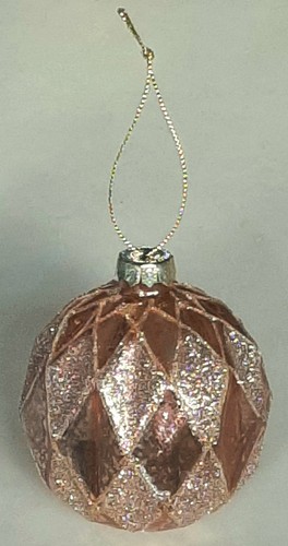 Large glass christmas bauble - large,
