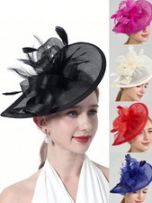 Big Saucer Sinamay On Headband