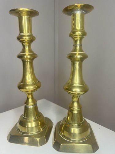 Vintage brass candlesticks - vintage,