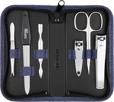 Solingen Manicure Set for Women and Men - 6-Piece Nail Grooming Kit - Pedicure T