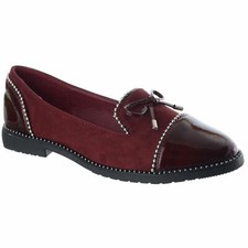 Ladies Womens Low Flat Slip On