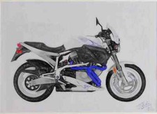 A4 Metal Sign Limited Edition Buell Lightning X1W 2002