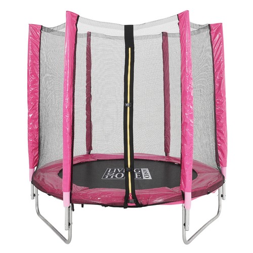 Kids trampoline with enclosure - with,