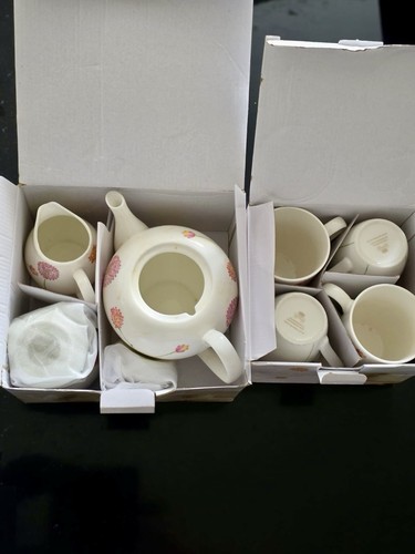 Aynsley teapot sugar cream - aynsley,
