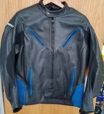 Scott Leathers Motorbike Leather Jacket Heavy Duty Large Mens