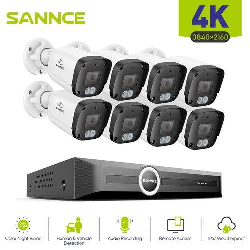 Sannce 8mp cctv seucrity - 8mp,