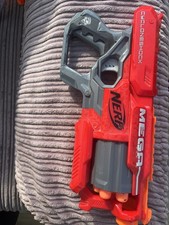Nerf Gun Mega Cyclon Shock with 5 Bullets Used and Good Condition Working