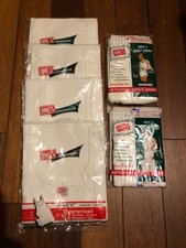 1980's NOS VINTAGE HING'S MENS 2x BRIEF SHORTS 34  and 4x Vests  (3 x 38 1 x 40)