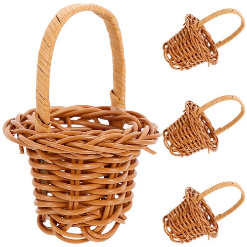 Pcs small woven basket mini - woven,