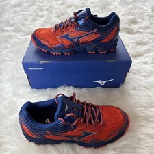 Mizuno Wave Daichi 3 J1GJ187122 Blue Red Running Trainers Size 7 UK Brand New