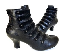 Ladies Hush Puppies TIFFIN VERONA Mid Heel Zip Ankle Boots Size UK 6 Wide Fab