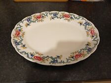 Large 31CM OVAL Serving PLATE Booths Floradora Fine China Chintz Free Postage