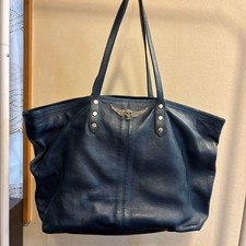 Zadig & Voltaire Leather Black Tote Bag for Women with Handle
