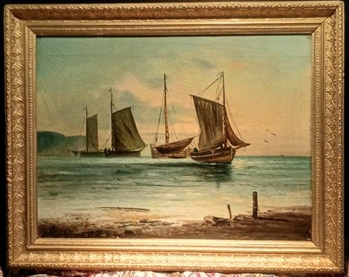 Original antique oil - antique,