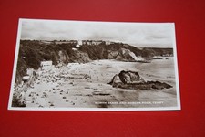 QE II , Postcard 1950's, Tenby , North Sands & Goscar Rock, Pembrokeshire, Wales