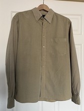 Men’s Hutson Harbour Mustard Check Long Sleeve Shirt ~ Size Medium - see note 