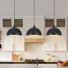 Black Pendant Lights, 3 Pack