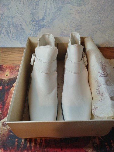 White leather custom men - white,