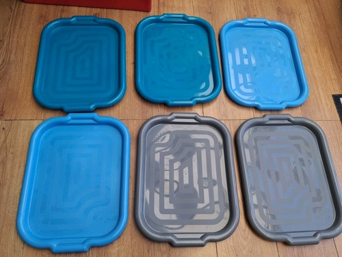 Plastic fast food trays - 6,