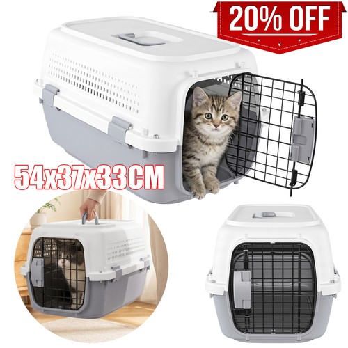 Large pet carrier light grey - pet,