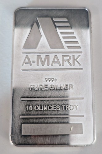 Silver mark bullion 10oz - mark, bar