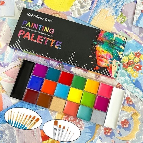 Color face paint - face, palette
