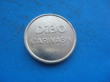 (16C5) CTW  DIBO CAR & TRUCK WASH CAR WASH SILVER  COLOURED TOKEN COIN 