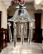 Victorian Crystal Swag Light - Porch Hallway - Period Interior Design