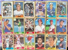 Topps 18x 1987 Baseball Cards Light Played/Played