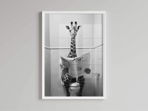 Bathroom humour giraffe on - ,, a