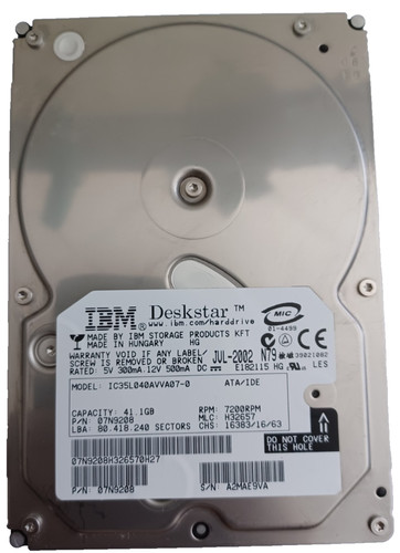 Ibm deskstar 100 health - ibm, 100%