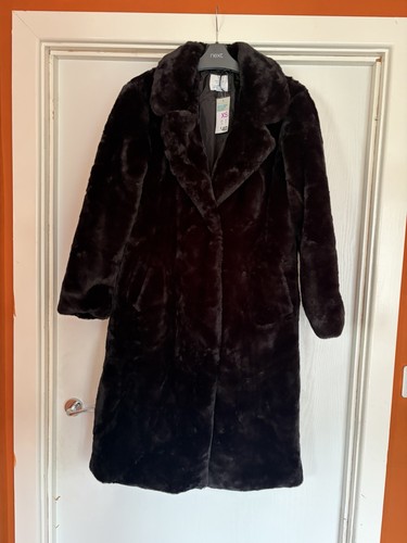 Primark long black faux fur - primark,
