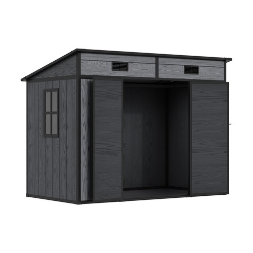 Grey wood grain effect 8x4ft - grey,