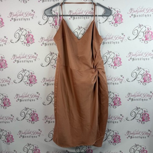 Nbd dress halter style - dress, brown