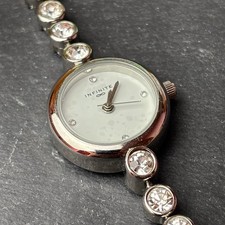 Infinite Ladies Bracelet Watch With Diamanté Strap Working New Battery F9