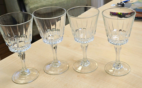 Set clear glass stemmed - glass,