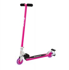 Razor Kids Scooter S Spark Push Kick Stunt Trick Foldable Outdoor Ride On - Pink