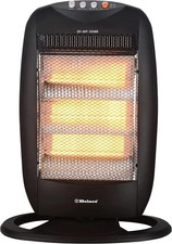 Halogen Heater 400w-800w- 1200w Oscillating Auto Cut off Colour  Black Belaco