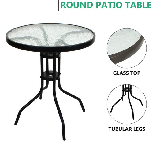 Tempered glass top patio - top,