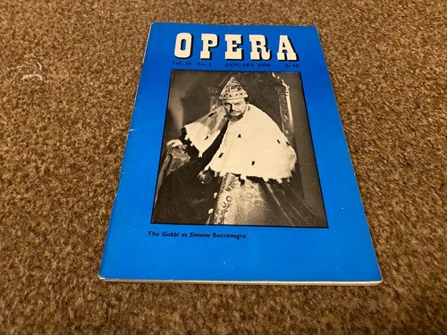 Opera magazine 1959 jan tito - opera,