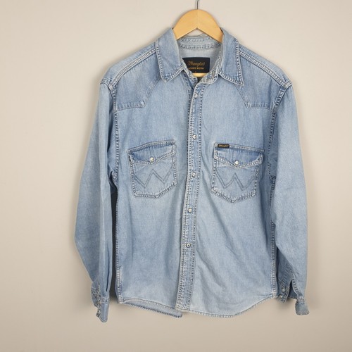 Wrangler denim shirt mens - wrangler,