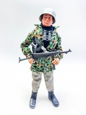 Vintage Action Man German Paratrooper outfit and 1980s blue pants figure