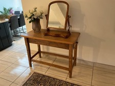 Vintage Pine Table - Currently In Use - Dressing Table. Please See Description.