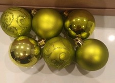 Christmas Baubles Lime Green X