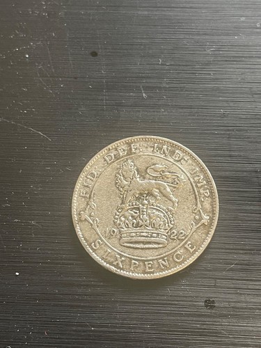 Sixpence king george 1922 - king,