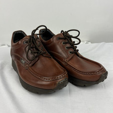 Pod Shoes Mens UK 7 EU 40 Brown Leather Moccasin Vintage 90s Retro Homer