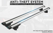 Fits Vauxhall Astra Car Roof Rack Cross Bars Aluminium Lockable Bicycle Cargo