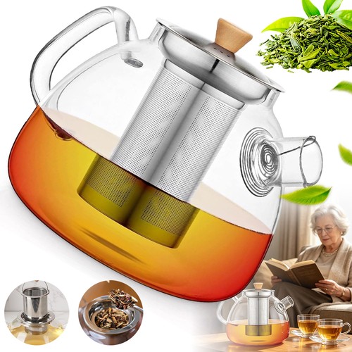 Heat resistant glass teapot - resistant,