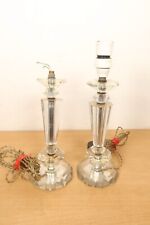 Vintage Pair Cut Glass Crystal